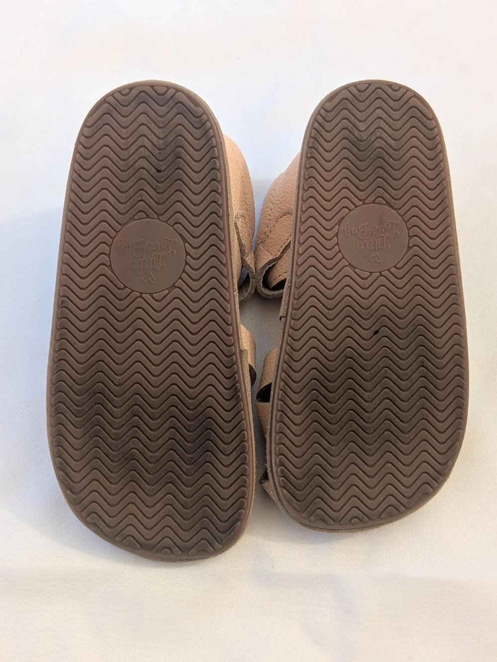 Little Love Bug Pink Leather Closed Toe Sandals